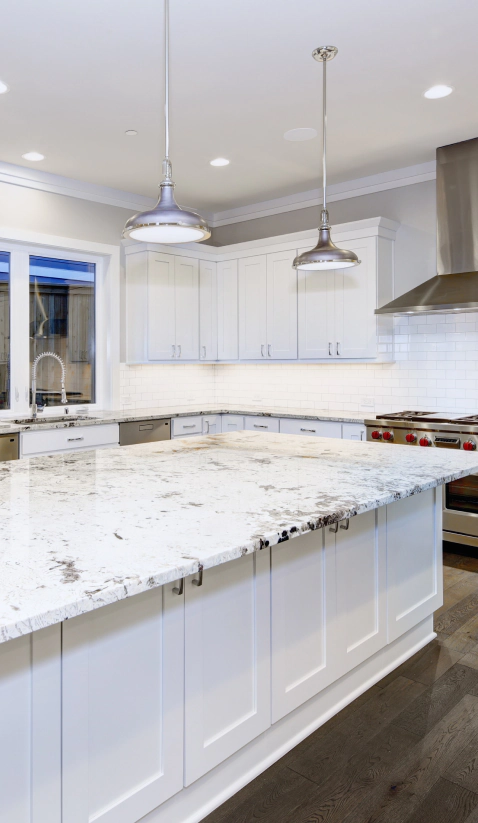 elegant marble countertop