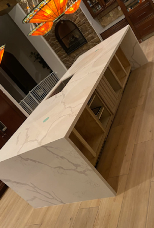 remodeled kitchen countertop