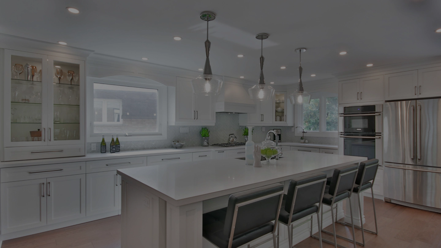 renovated kitchen and dining area